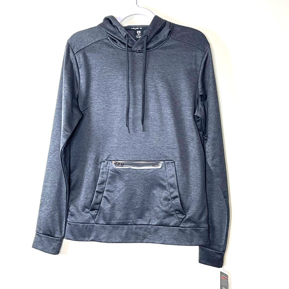 Layer 8 Black Lightweight Tech Fleece Training Hoodie Sweatshirt NWT Size Small - Picture 1 of 8